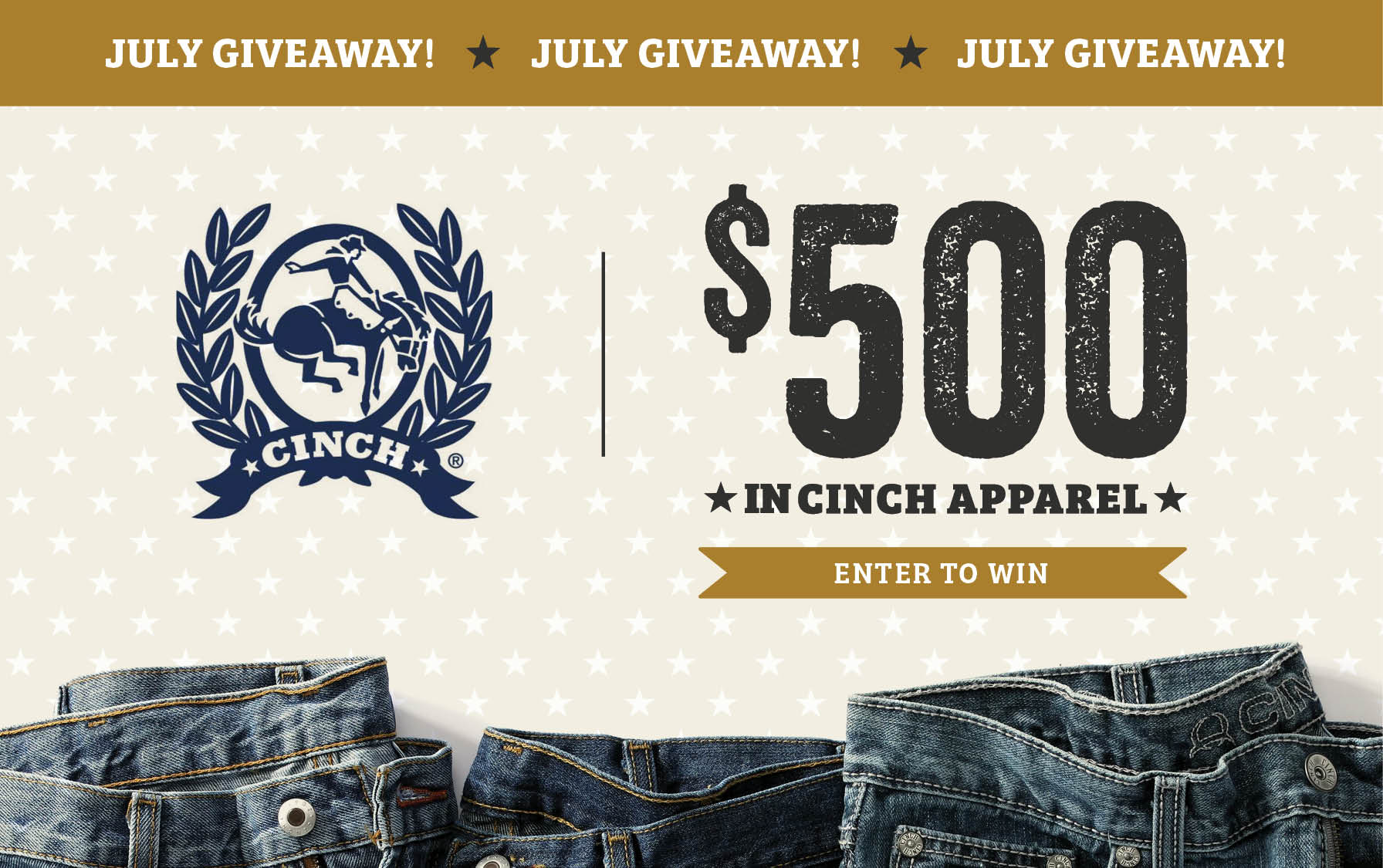 CINCH $500 GIVEAWAY